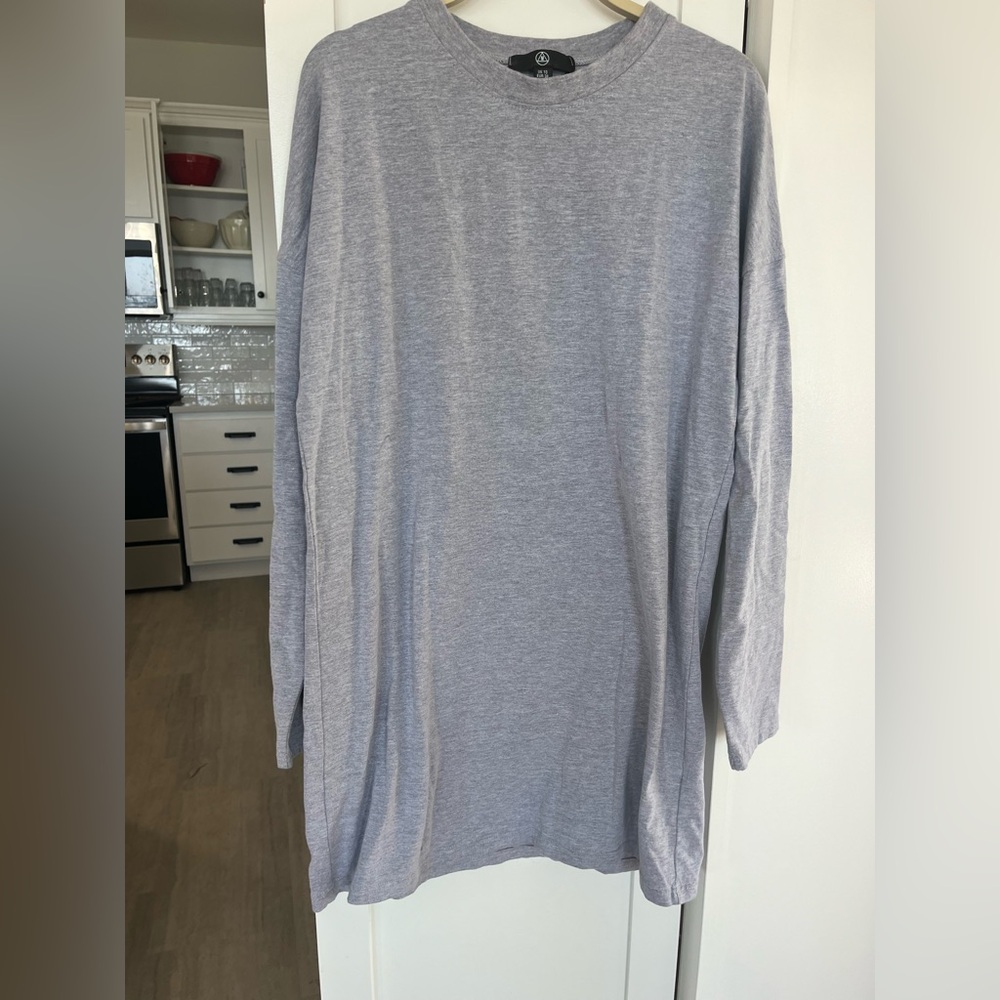 Gray Long Sleeve dress